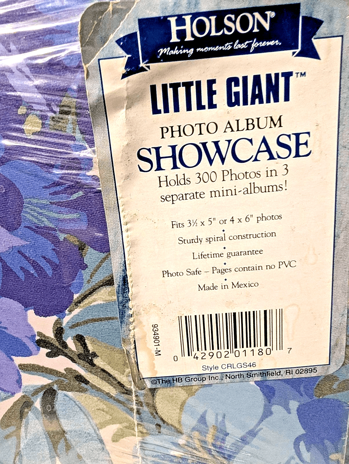 Holson Little Giant Photo Album Showcase 300 Photos 4x6 Vintage Floral NOS New - Thumbnail 4