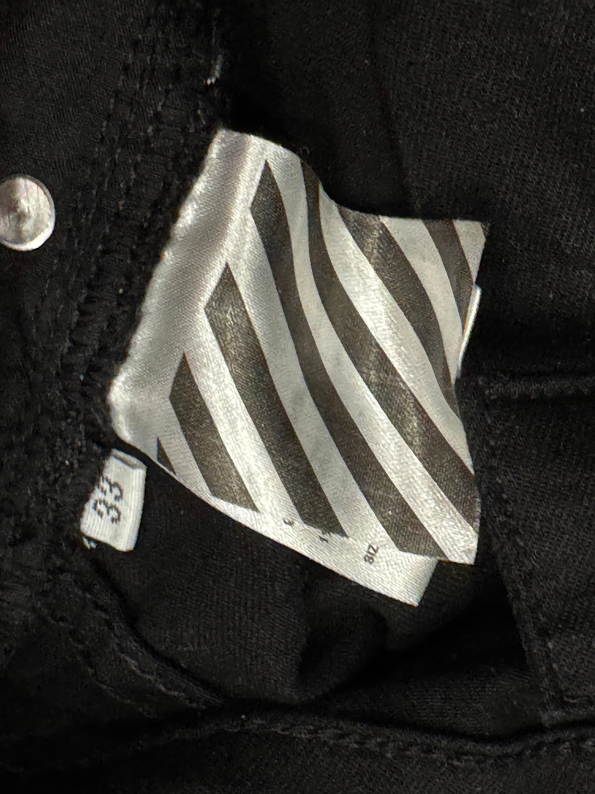 Off-White c/o Virgil Abloh Black Slim-Fit Logo Jeans - Thumbnail 6