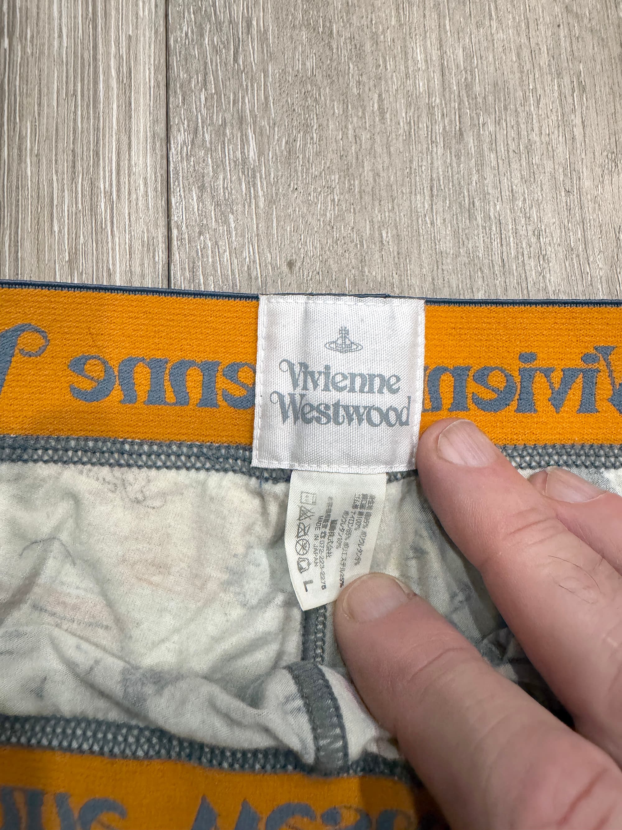 Ultra Rare Vivienne Westwood Archival "British Pound" Currency Leggings / Long Johns - Thumbnail 4