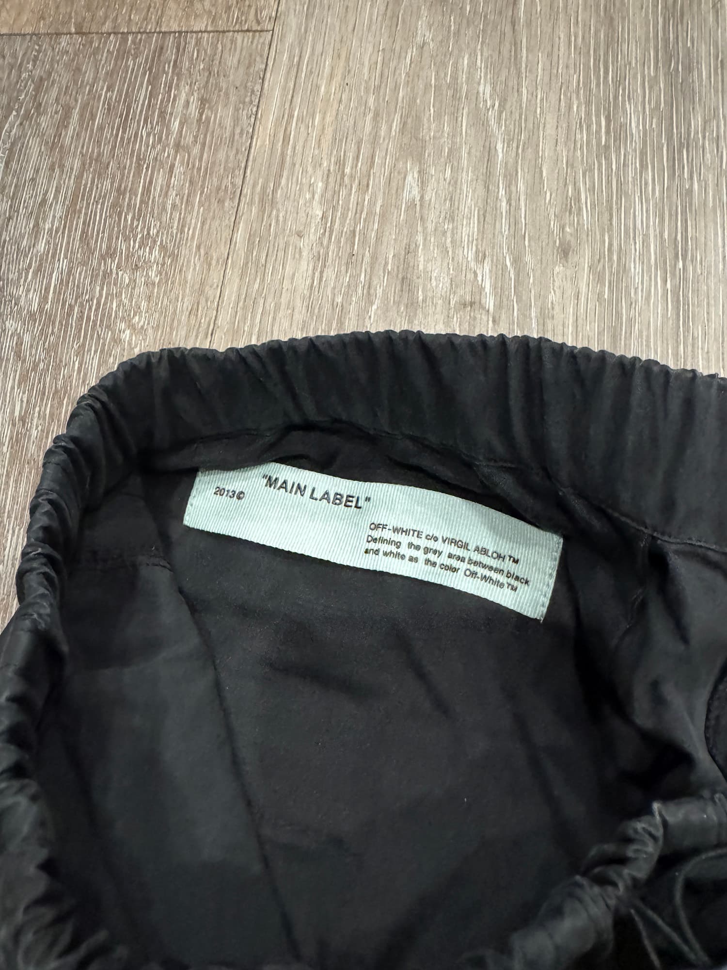 Off-White Black Parachute Cargo Pants - Virgil Abloh - Thumbnail 3