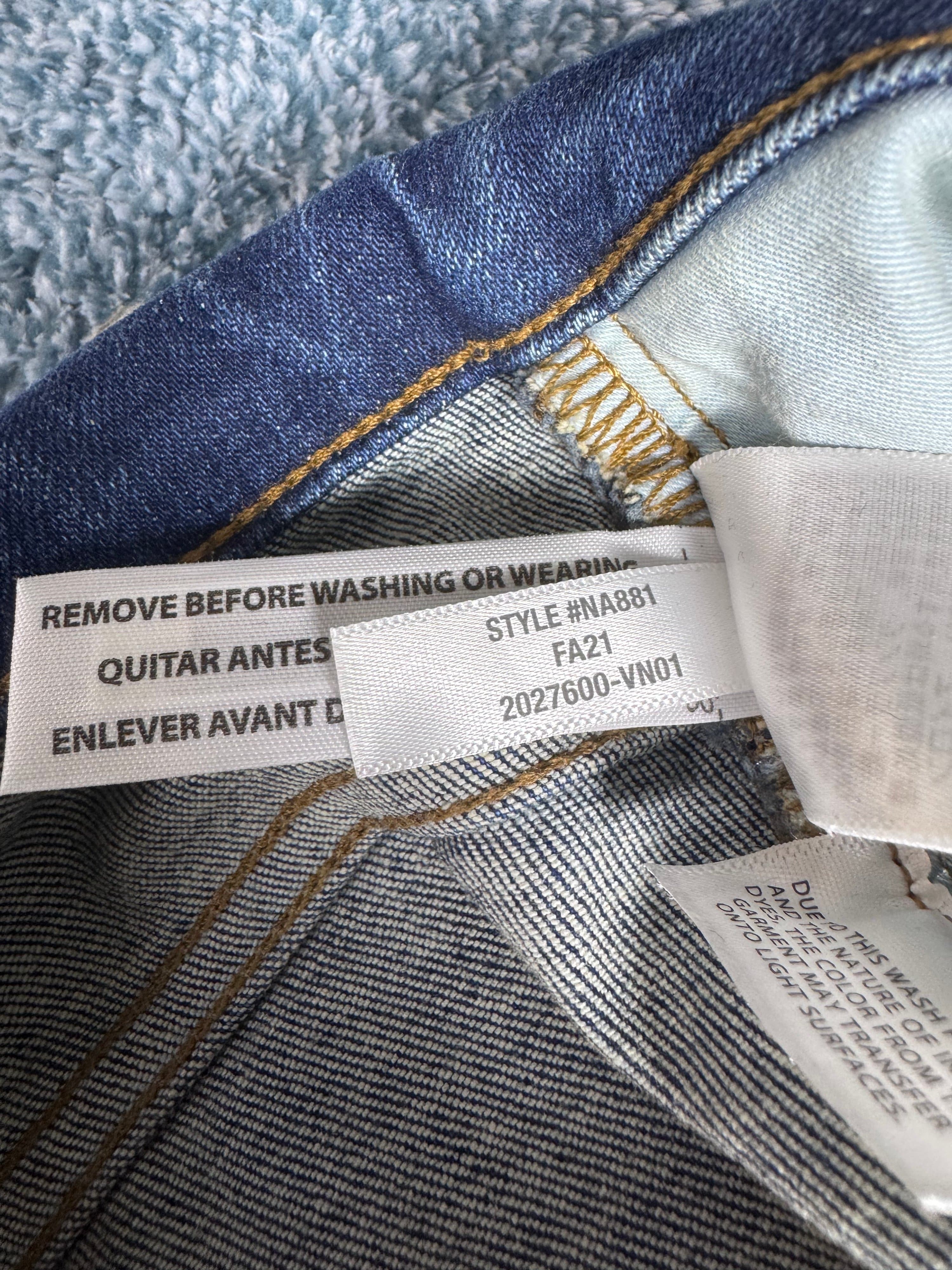 Madewell Curvy High Rise Skinny Leg Denim Jeans Dark Blue Wash Women's Size 28 - Thumbnail 4