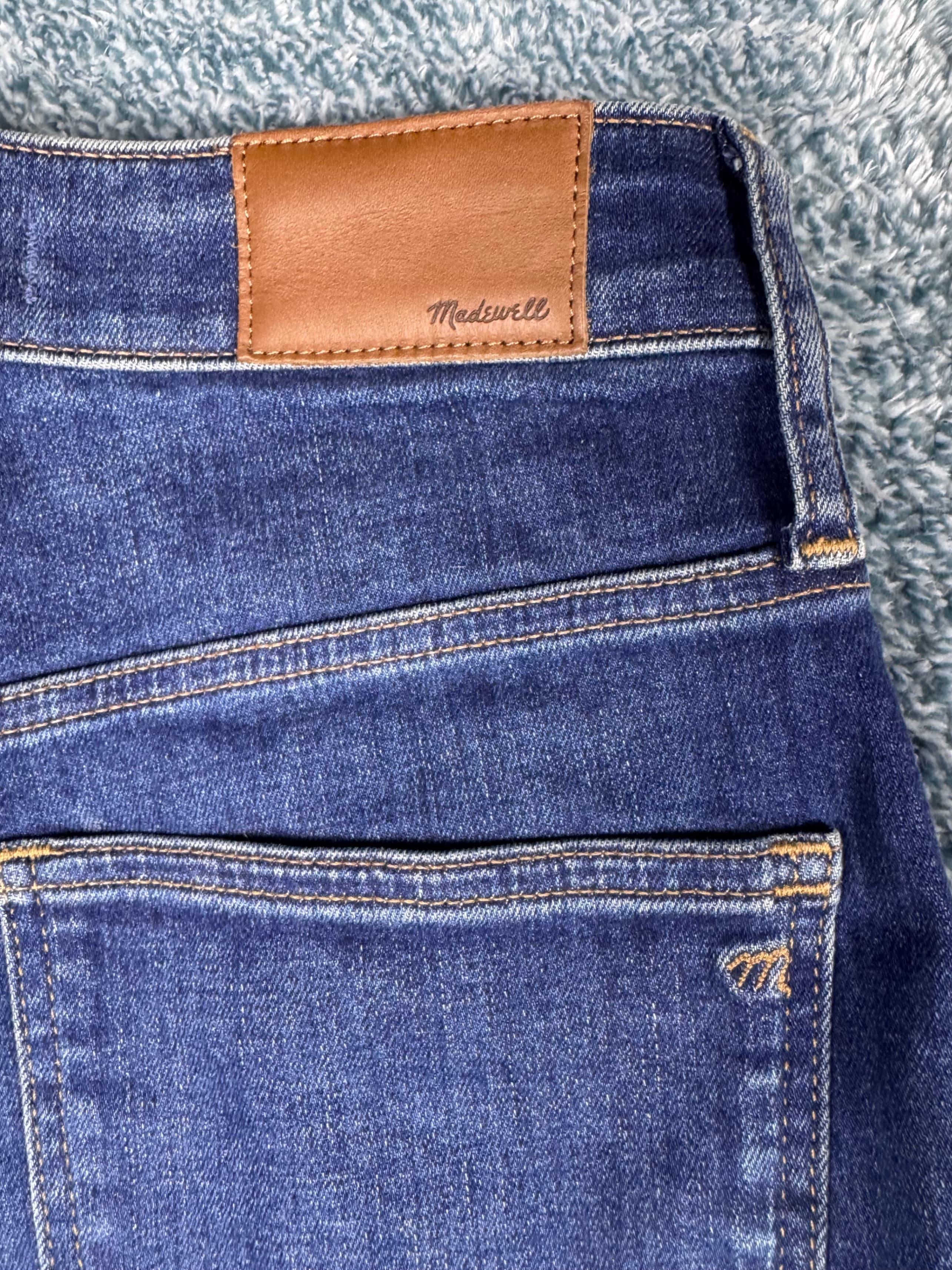 Madewell Curvy High Rise Skinny Leg Denim Jeans Dark Blue Wash Women's Size 28 - Thumbnail 7
