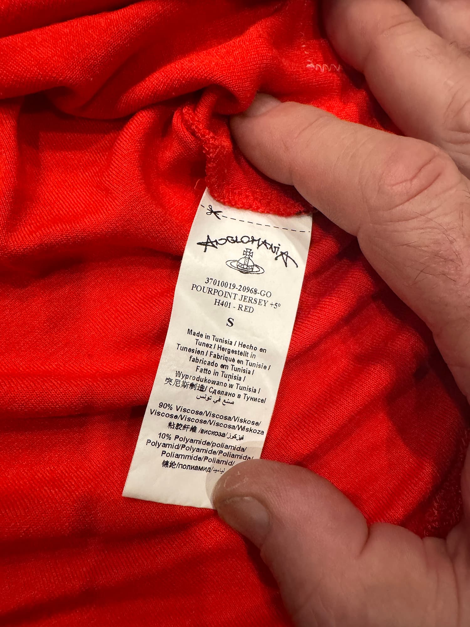 Vivienne Westwood Anglomania Red Tipping Point +5° Climate Change Jersey - Thumbnail 3