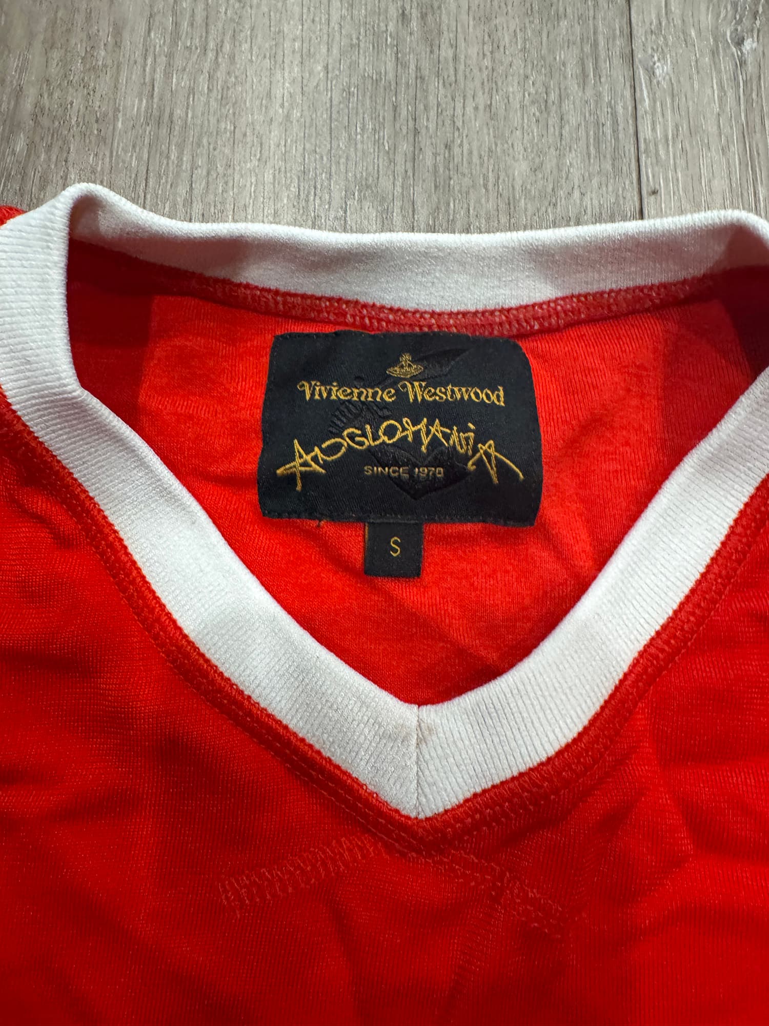 Vivienne Westwood Anglomania Red Tipping Point +5° Climate Change Jersey - Thumbnail 5