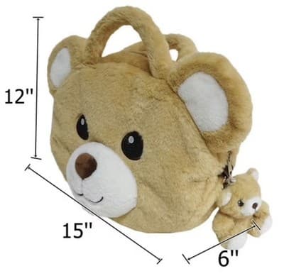 Member's Mark 4-in-1 Plush Pet Bag with Keychain Bear - Thumbnail 3