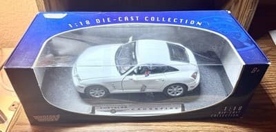 Motor Max 2003 Silver Chrysler Crossfire - 73121 - 1/18 Scale - NEW - Thumbnail 2