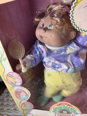Vintage 1986 Cabbage Patch Kids Cornsilk Doll Rita Ivy MIB Coleco New in Box - Thumbnail 3