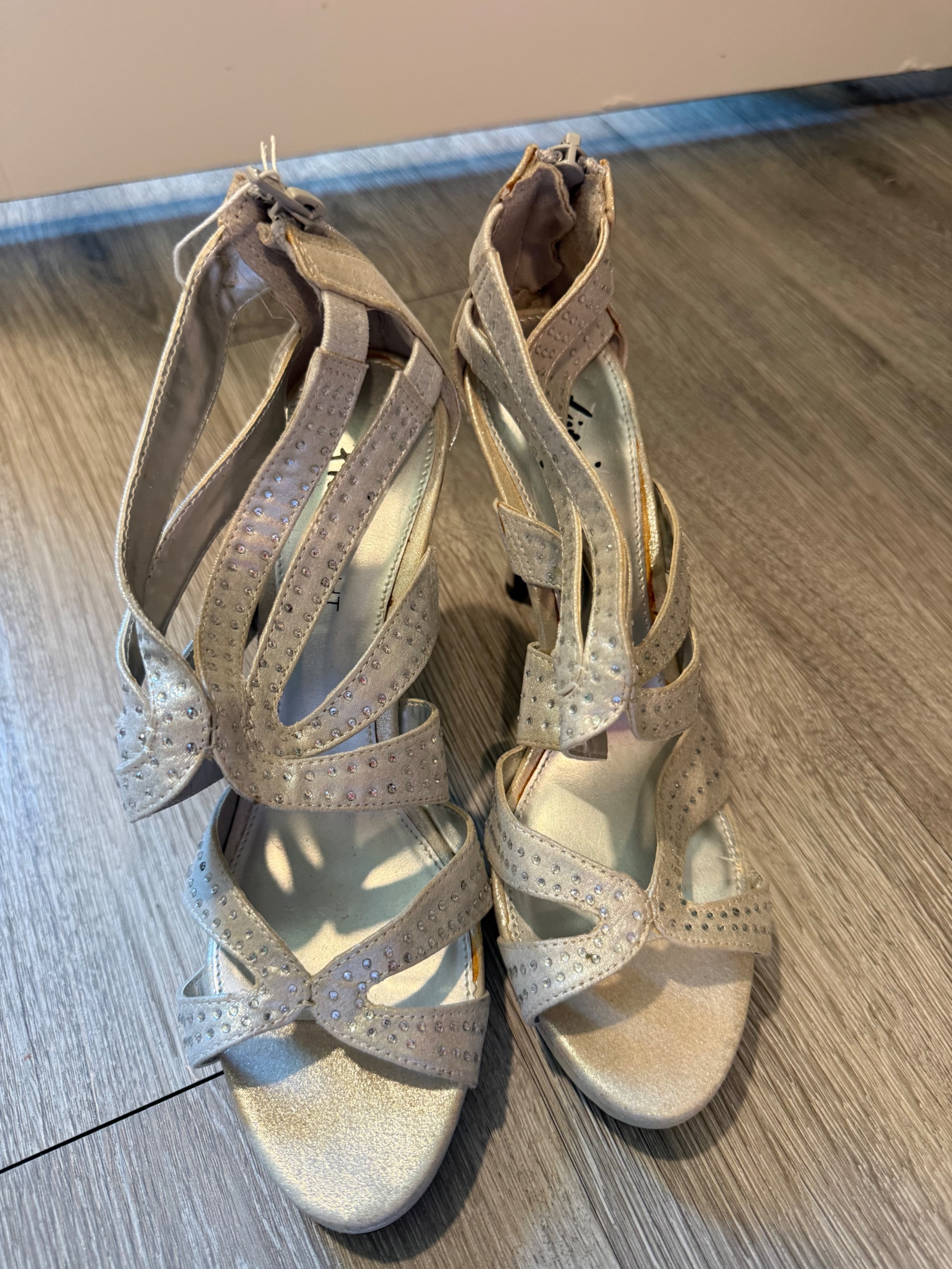 Fioni Night Silver Strappy Heels Size 7 - Thumbnail 4