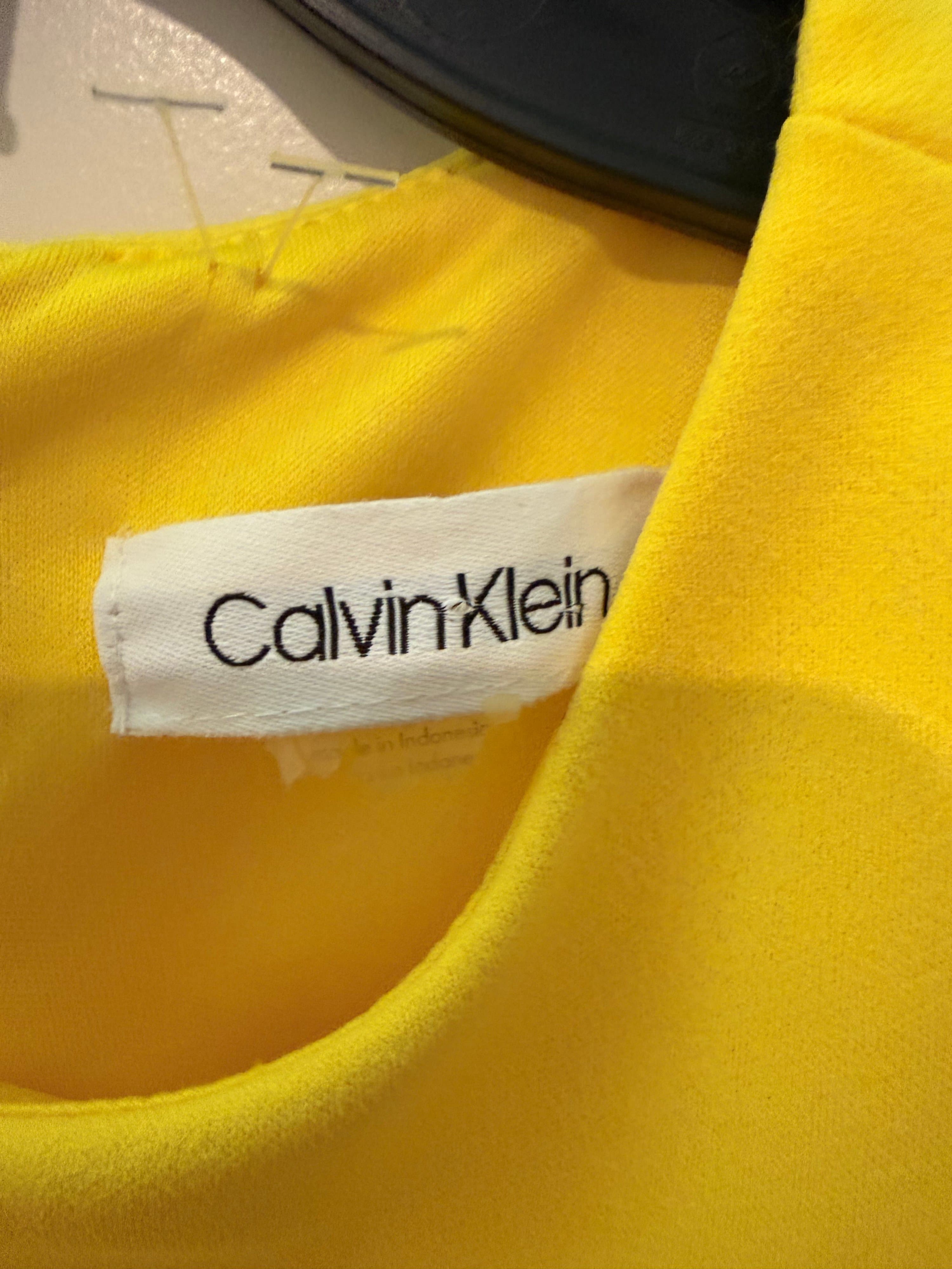Calvin Klein Yellow Sleeveless Dress - Thumbnail 2