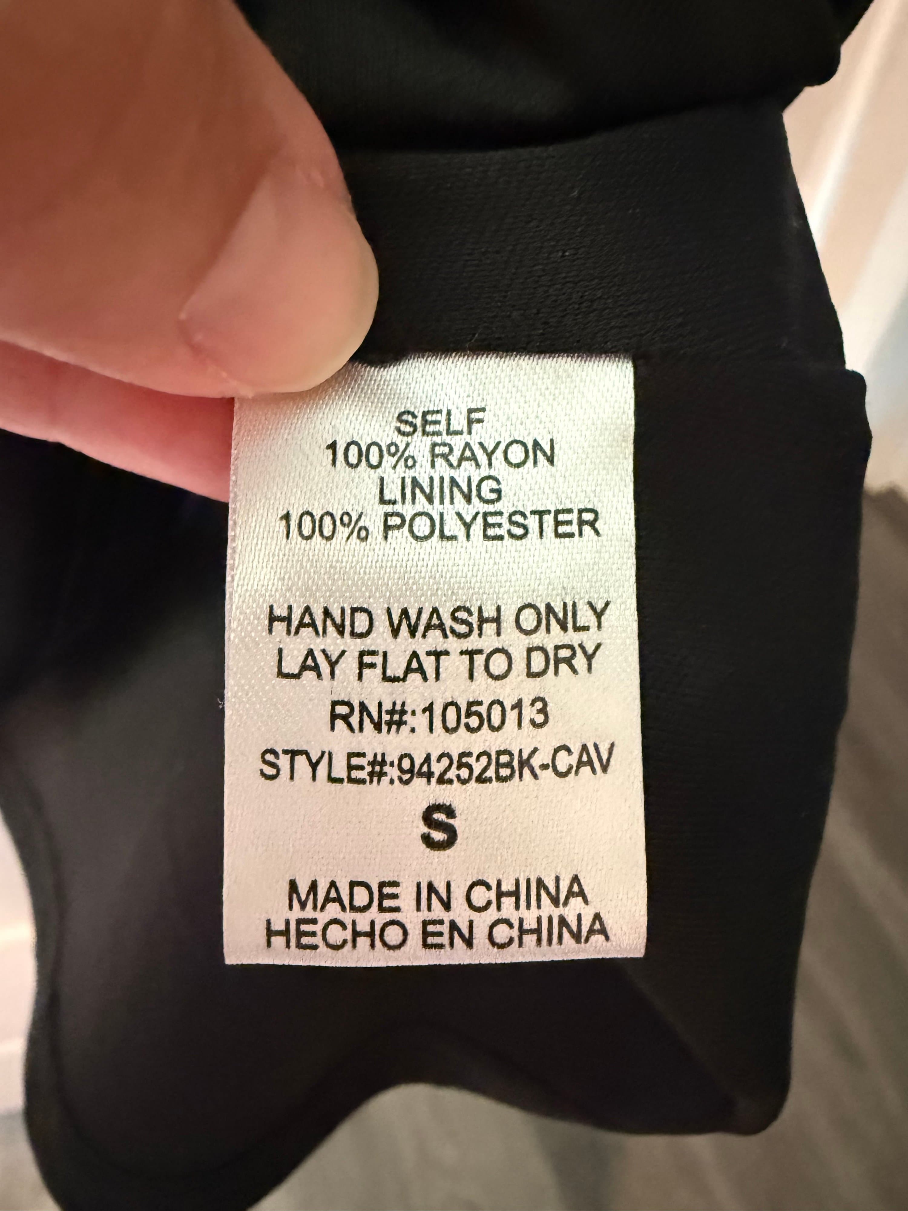 Embroidered Black Dress Size S - Thumbnail 2