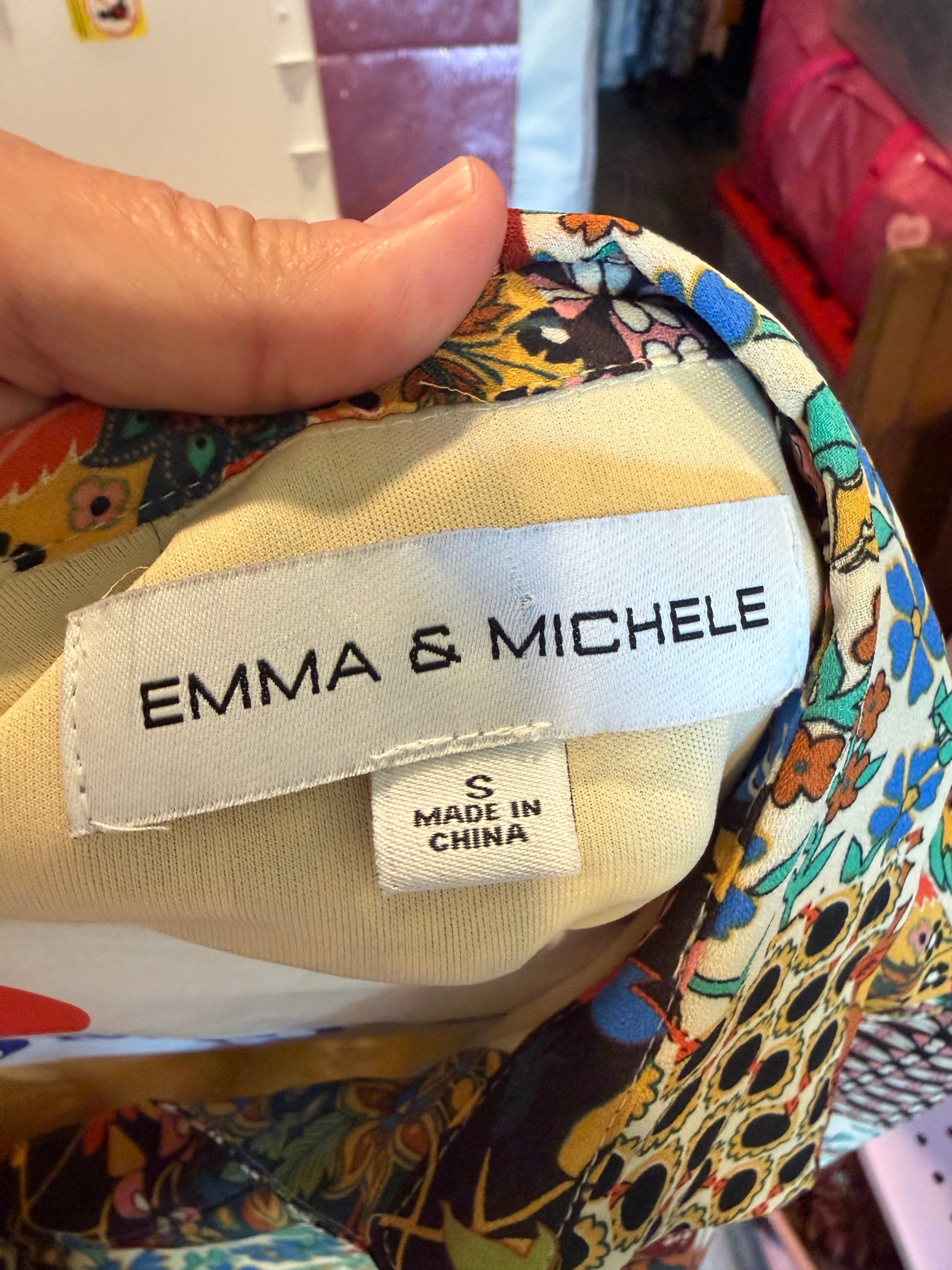 Emma & Michele Floral Patchwork Dress Size S - Thumbnail 2