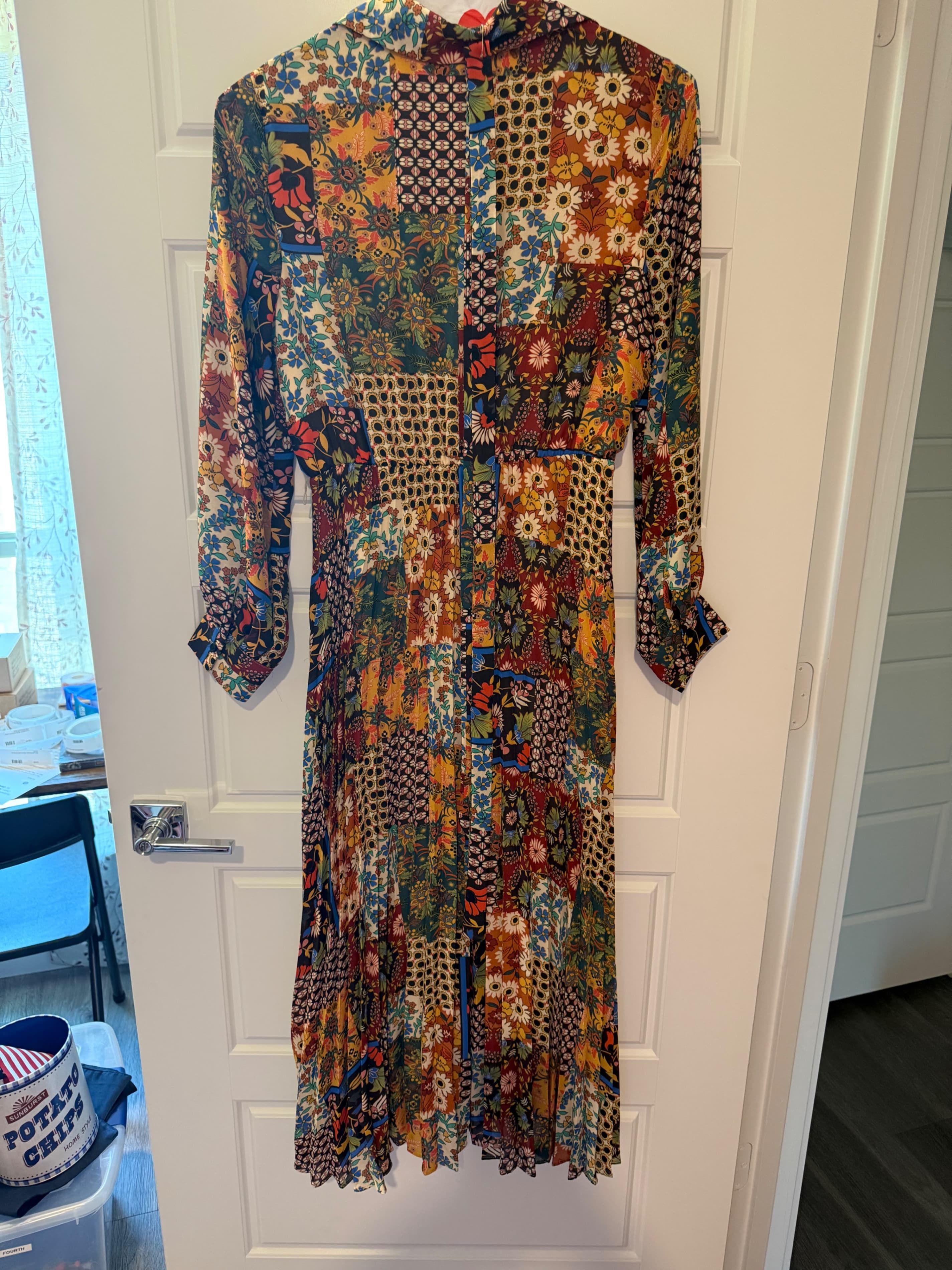 Emma & Michele Floral Patchwork Dress Size S - Thumbnail 3