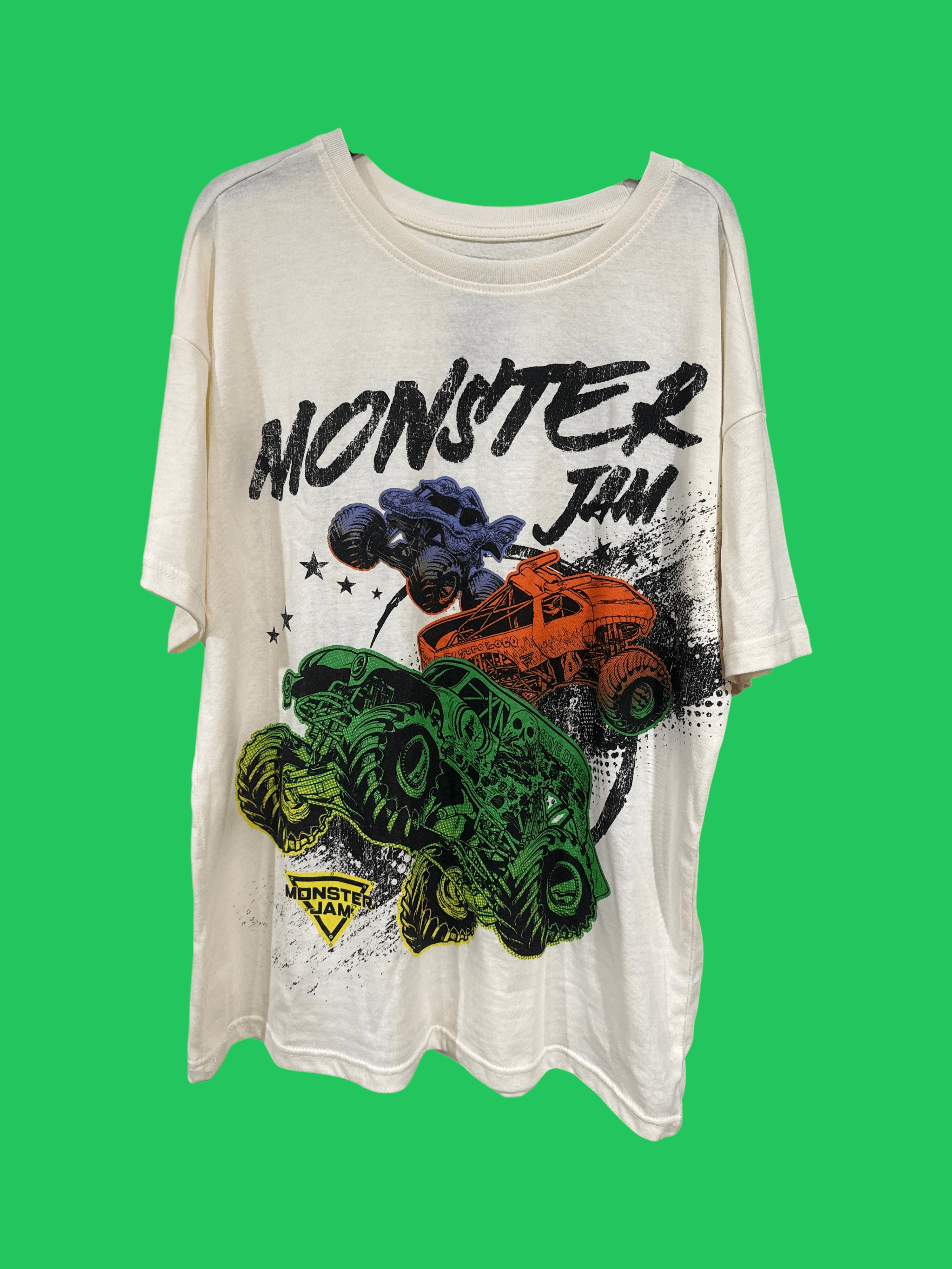 Monster Jam Truck Boys XXL 18 T Shirt • Grave Digger El Tori Loco Dragon - Thumbnail 2