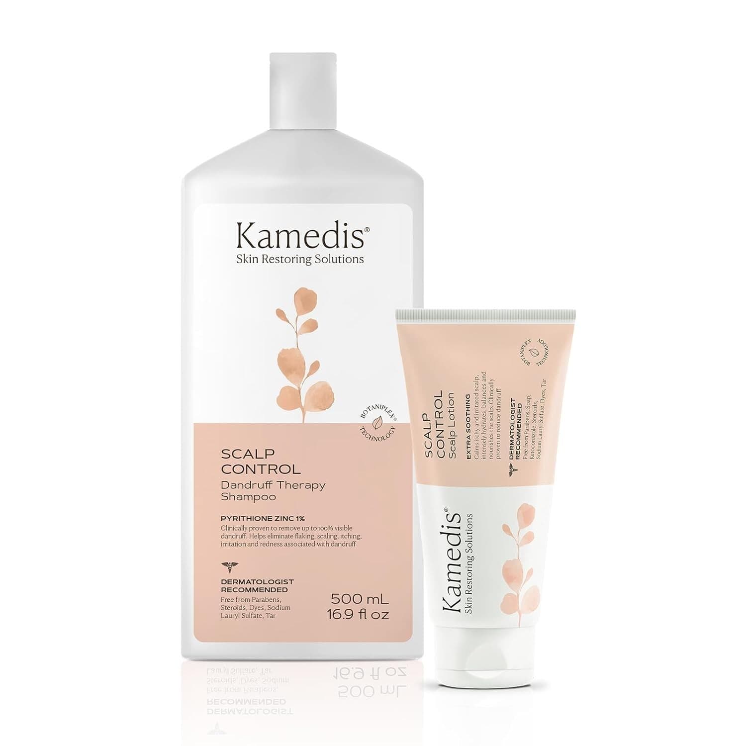 KAMEDIS Anti-Dandruff Therapy Shampoo 16.9 Fl Oz & Scalp Lotion 3.3 Fl Oz for Dry Skin - Thumbnail 3