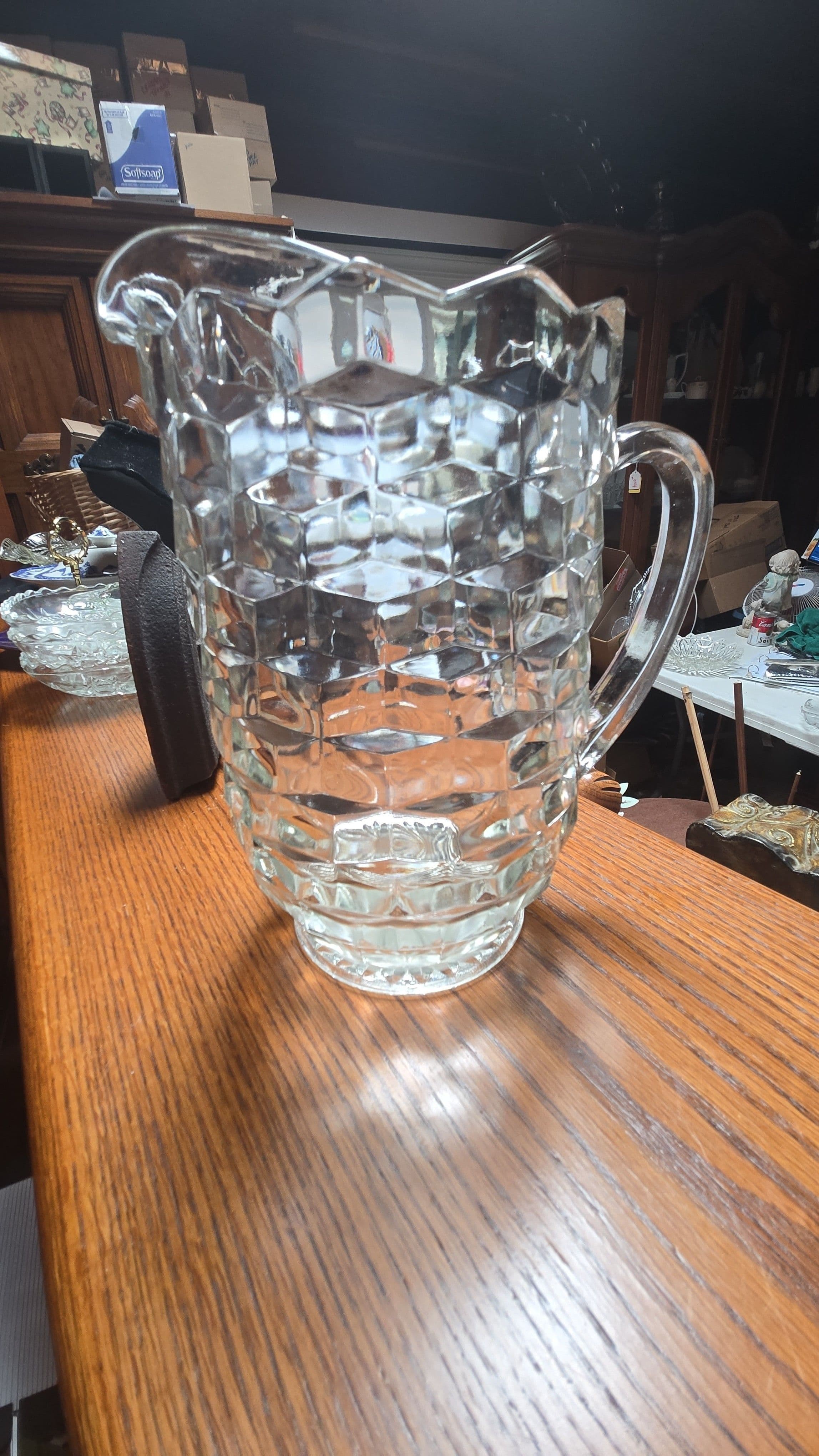 Fostoria keyless water pitcher