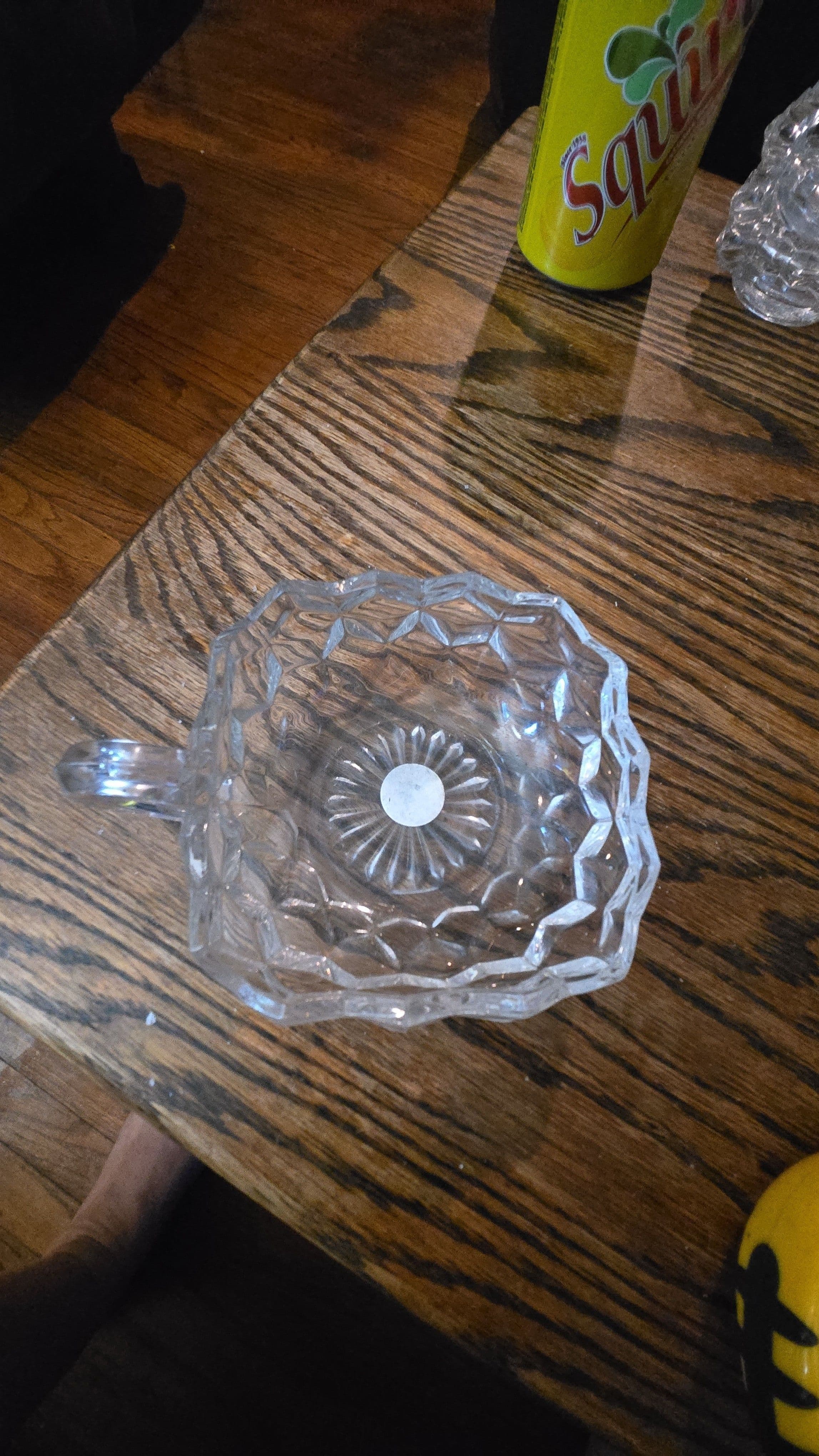 Fostoria American clear Cubist