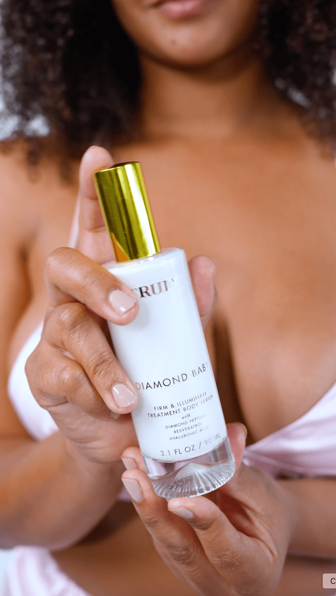 $44MSRP Truly Diamond Baby Firm & Illuminate Treatment Body Serum W/Diamond Peptides, Resveratrol, + Hyaluronic Acid - Thumbnail 7