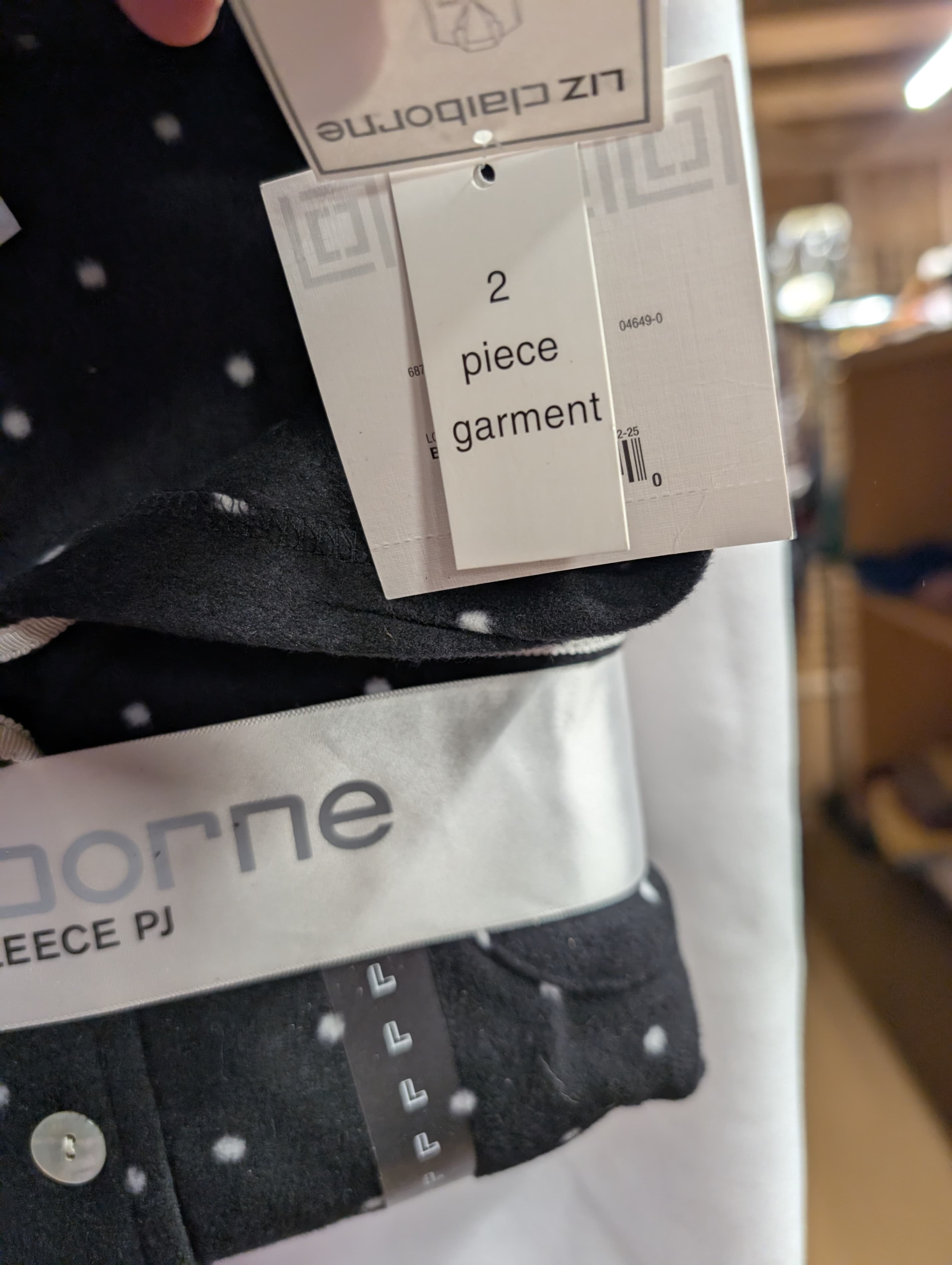 Liz Claiborne Micro Fleece Pajama Set Large - Thumbnail 2