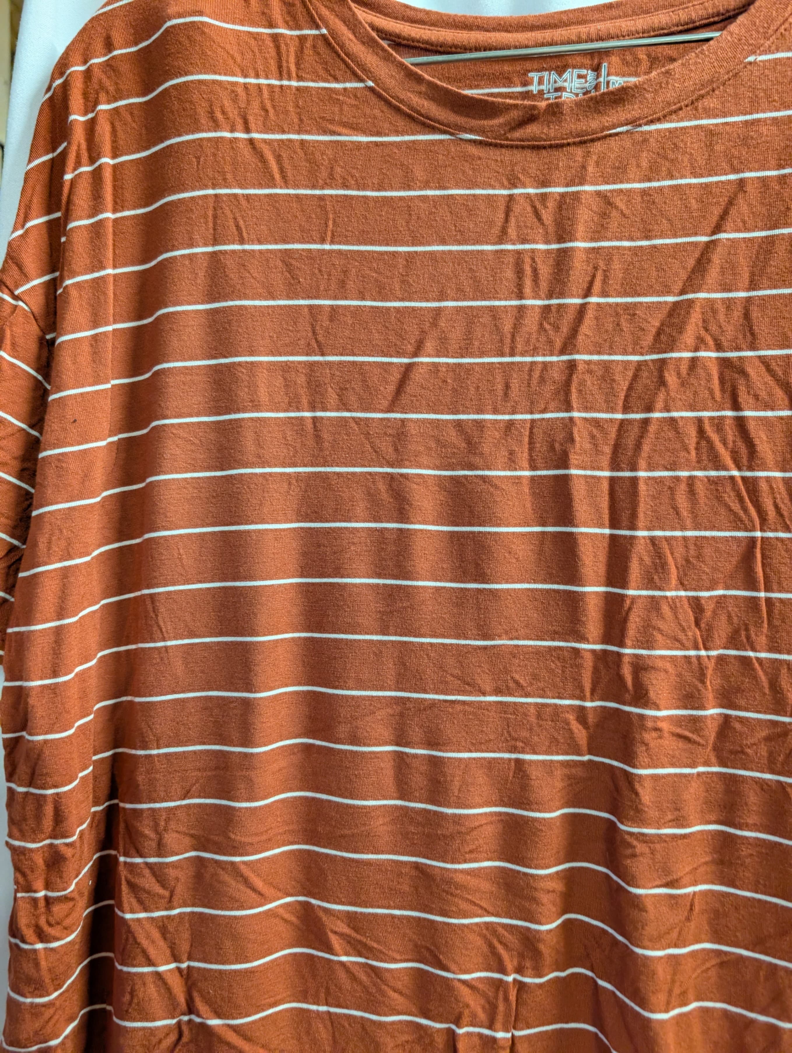 Time and Tru Striped Lady,s Shirt Medium - Thumbnail 2