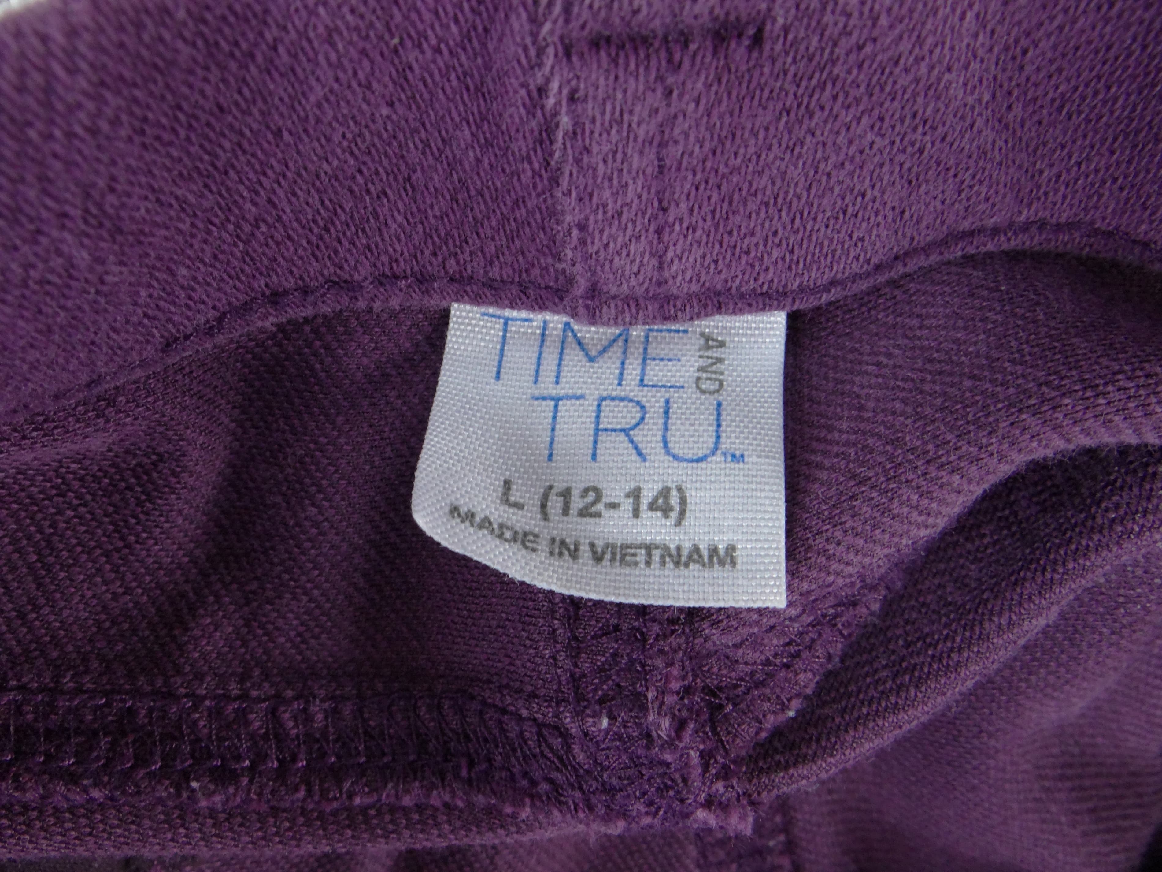 Time and Tru Purple JegginsL (12-14) - Thumbnail 2
