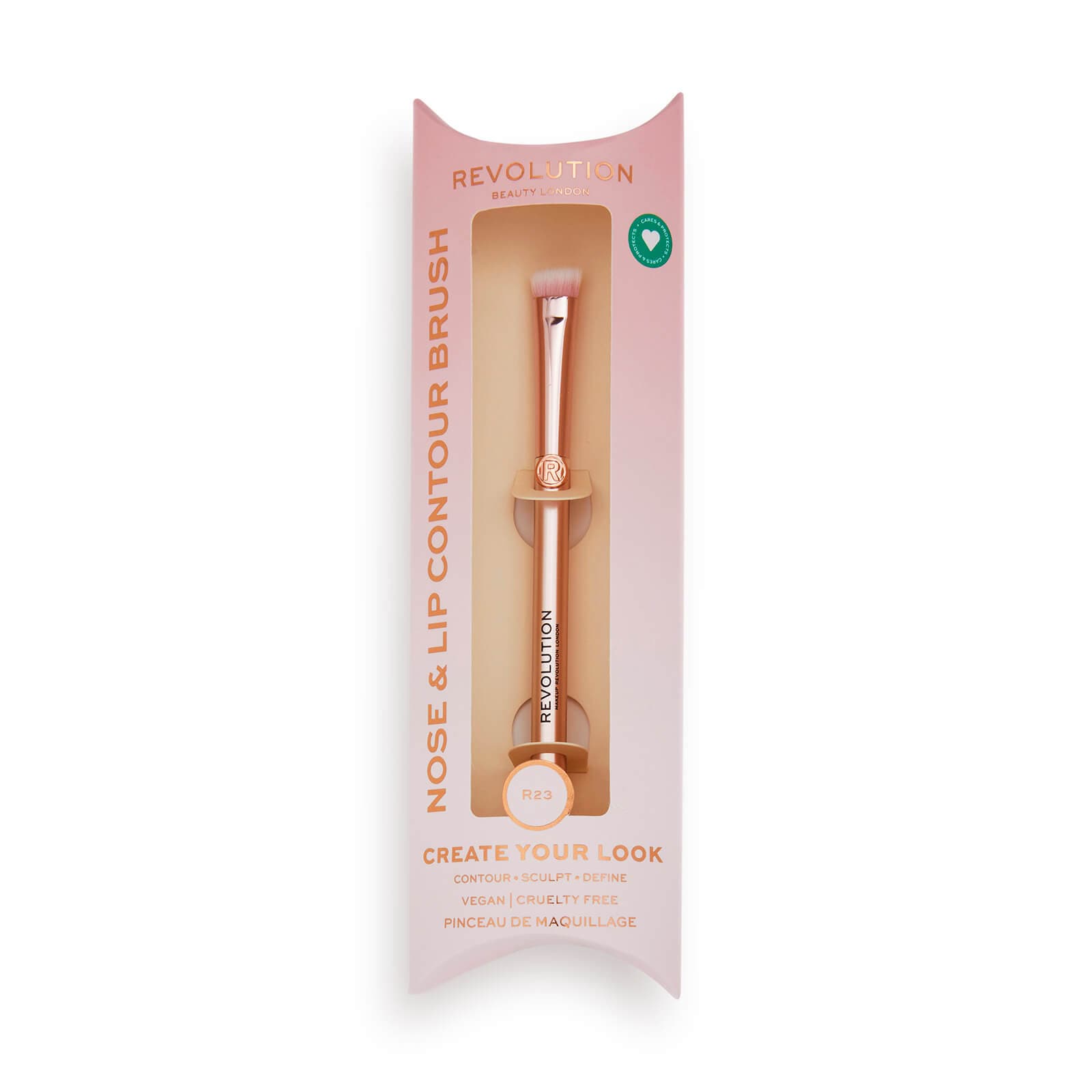 Makeup Revolution R23 Create Precision Nose and Lip Contour Brush - Thumbnail 2