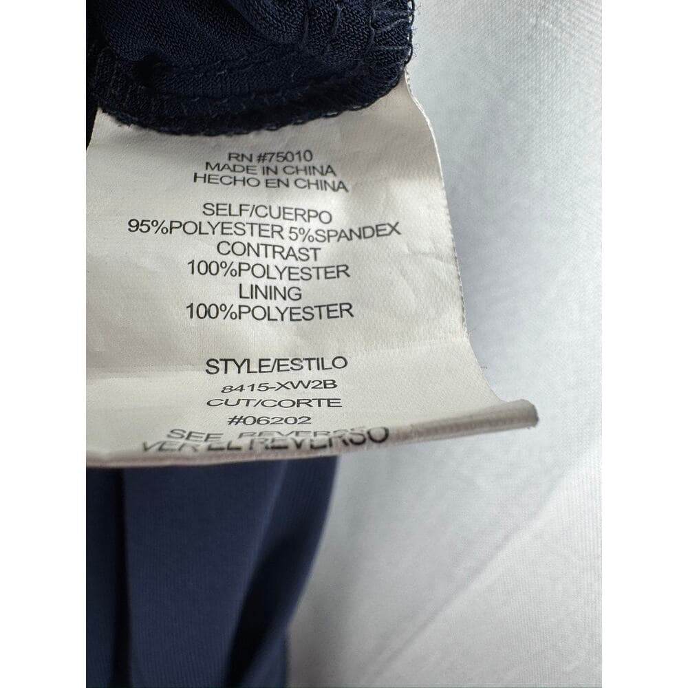 435. City Triangles Navy Beaded Bandage Cocktail Dress Size 9 - Thumbnail 3