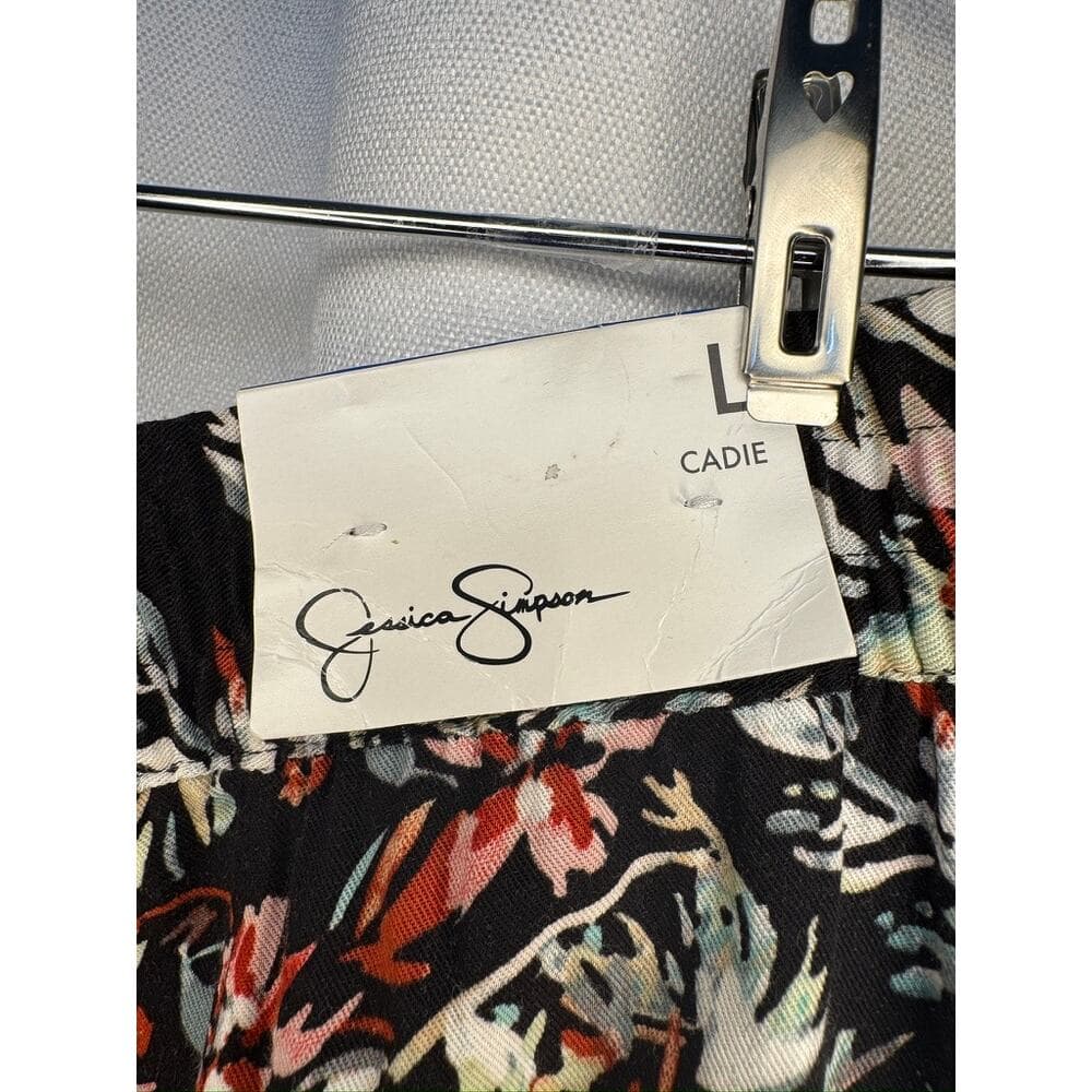 428. Jessica Simpson Floral Pull-On Pants Size L NWT - Thumbnail 6