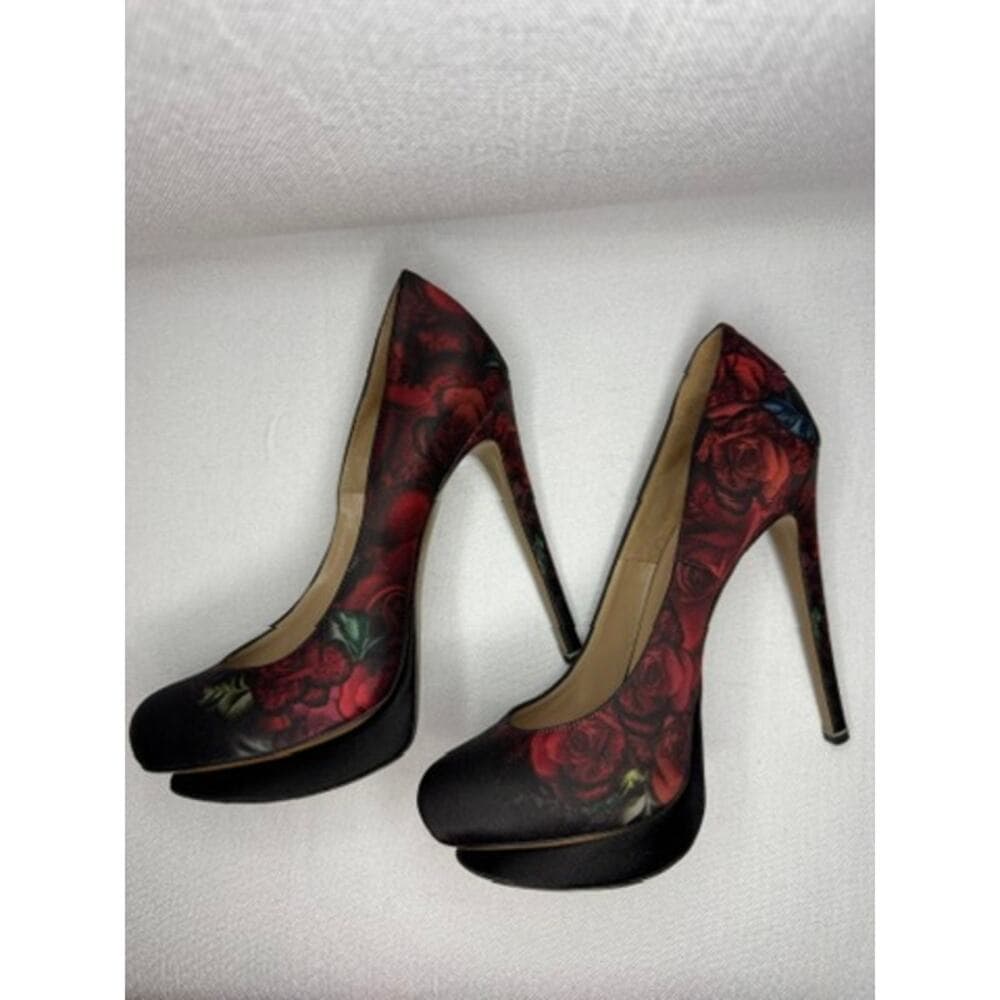 441. Nicholas Kirkwood Floral Platform Pumps Size 6.5/36.5 Made in Italy - Thumbnail 10
