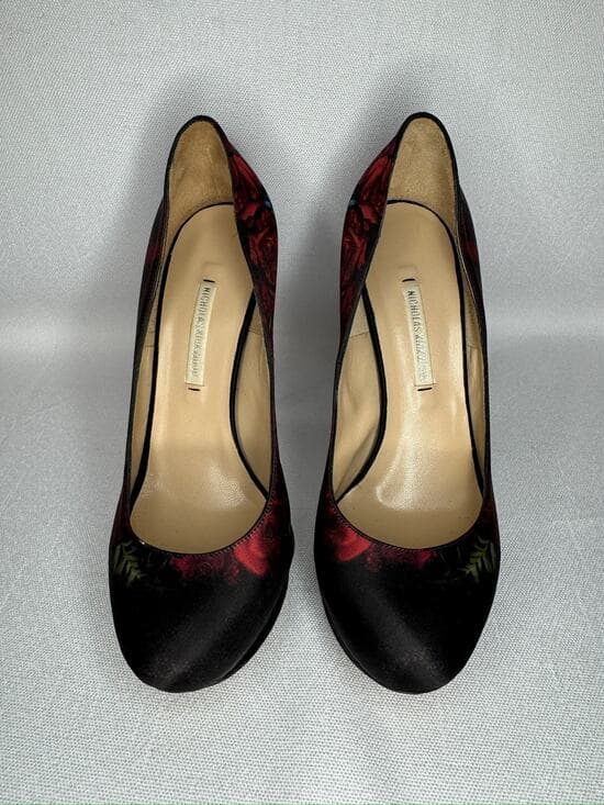 441. Nicholas Kirkwood Floral Platform Pumps Size 6.5/36.5 Made in Italy - Thumbnail 13