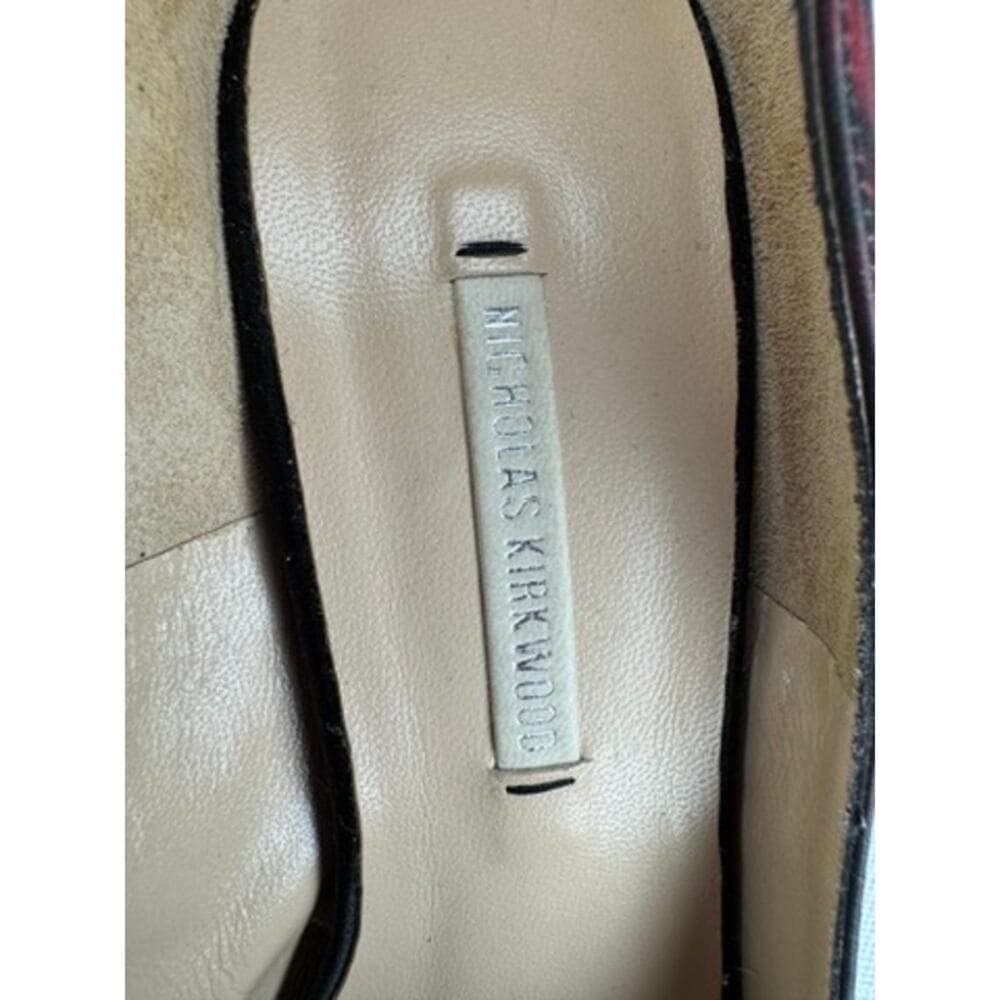 441. Nicholas Kirkwood Floral Platform Pumps Size 6.5/36.5 Made in Italy - Thumbnail 3