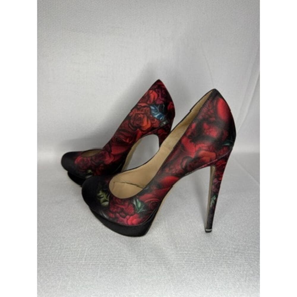 441. Nicholas Kirkwood Floral Platform Pumps Size 6.5/36.5 Made in Italy - Thumbnail 2