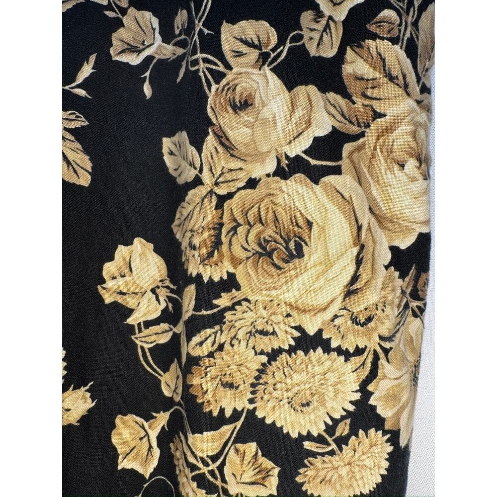 429. Lauren Ralph Lauren Floral Straight Leg Linen Pants Size 16 - Thumbnail 5