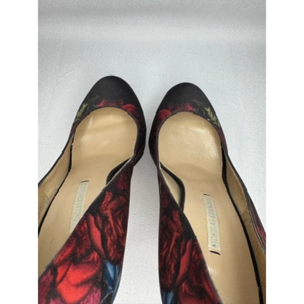 441. Nicholas Kirkwood Floral Platform Pumps Size 6.5/36.5 Made in Italy - Thumbnail 9
