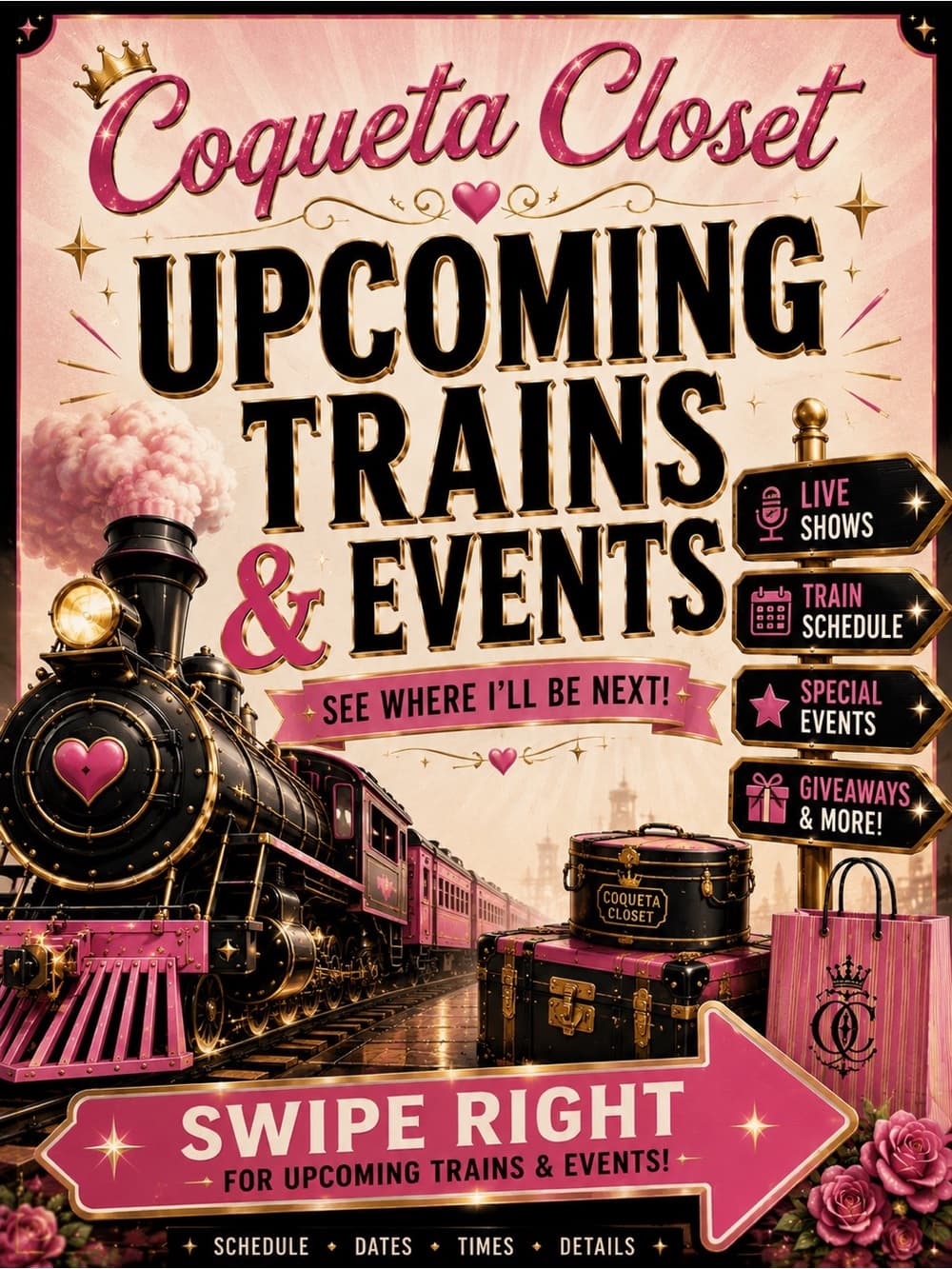 🚂 COQUETA CLOSET | UPCOMING TRAINS & EVENTS 🚂 - Thumbnail 6
