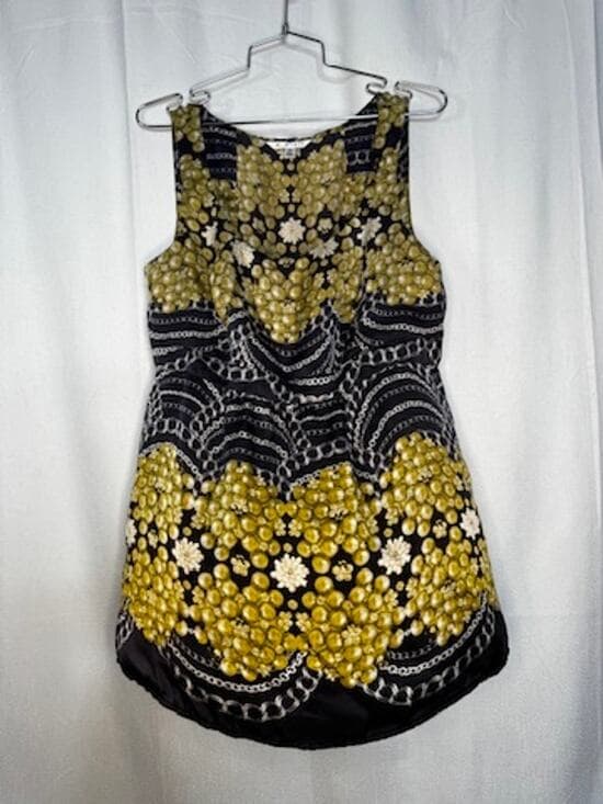 421. CAbi Silk Chain Print Sleeveless Tunic Top Size M - Thumbnail 7