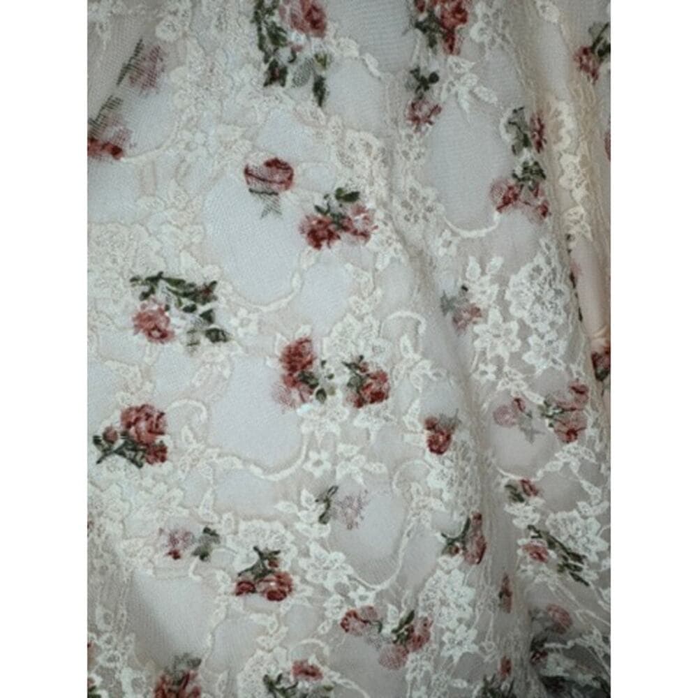 378. Disney Princess Floral Lace High Low Maxi Dress Size S - Thumbnail 7