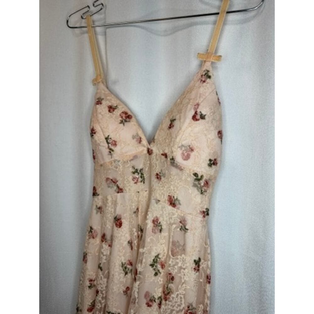 378. Disney Princess Floral Lace High Low Maxi Dress Size S - Thumbnail 5