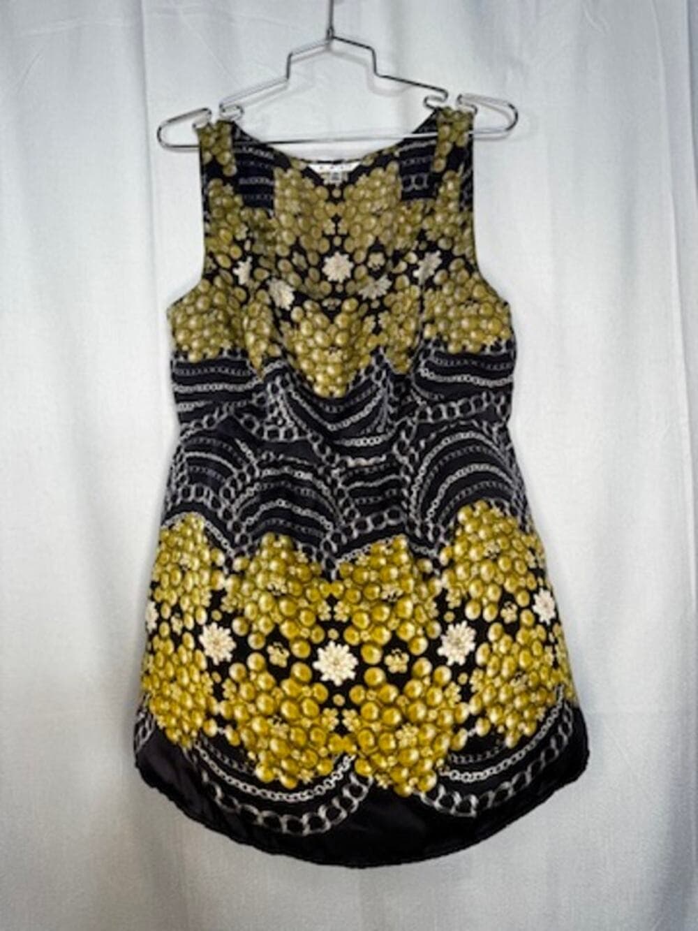 421. CAbi Silk Chain Print Sleeveless Tunic Top Size M - Thumbnail 6