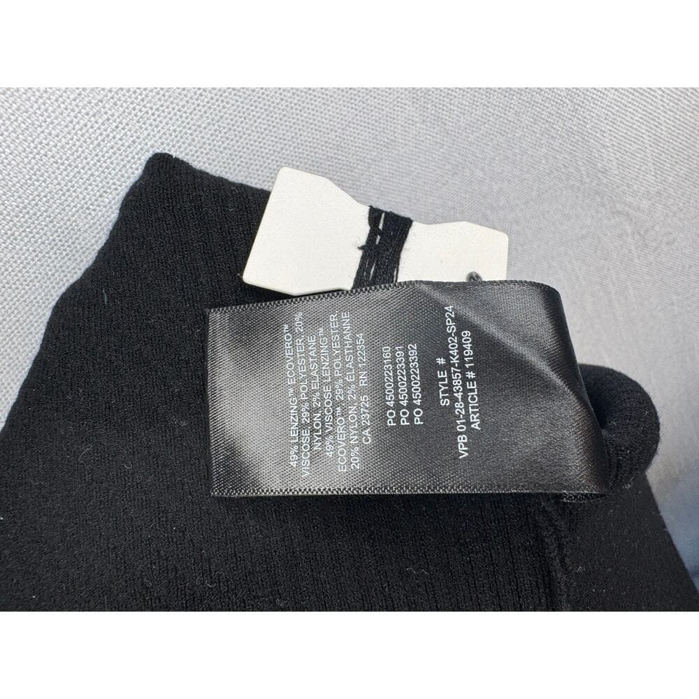 422. Babaton Aritzia Black Textured Sweetheart Neckline Bodysuit Size XS - Thumbnail 3