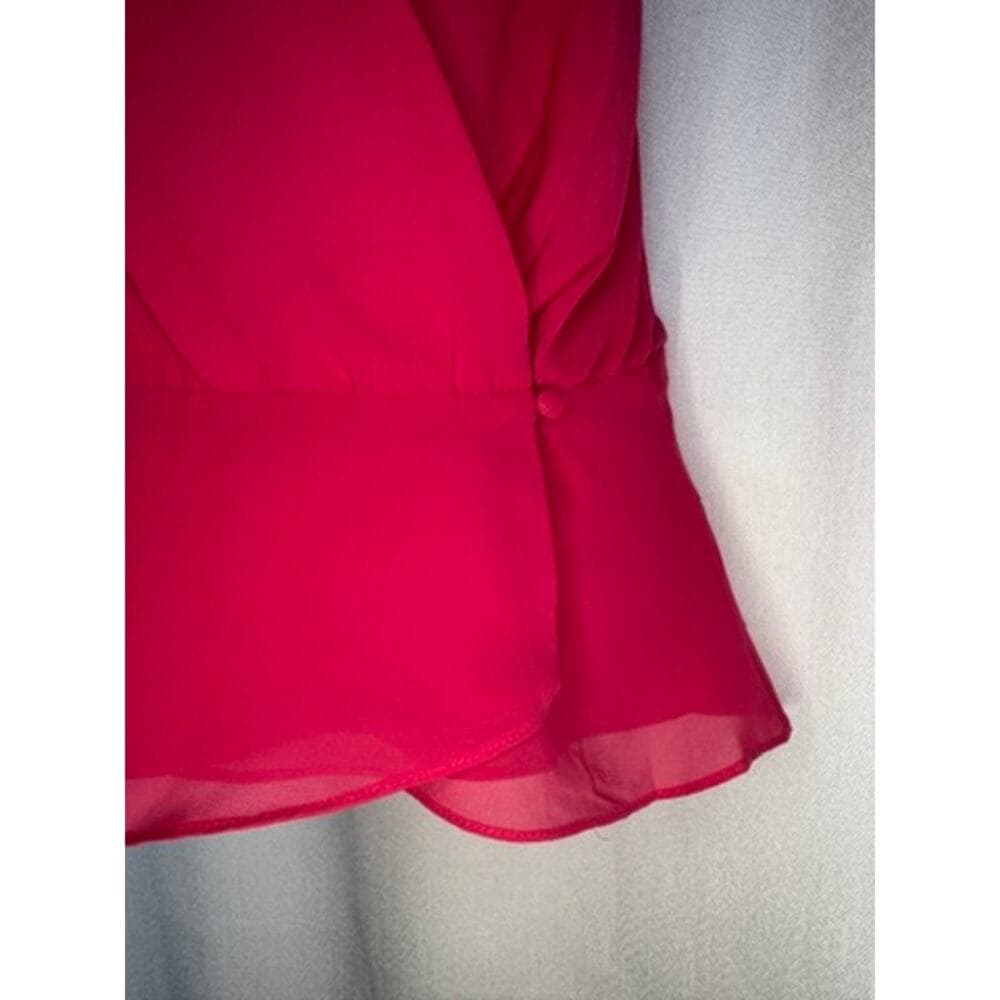 423. The Impeccable Pig Fuchsia Surplice Cross Back Tank Top Size S NWT - Thumbnail 4