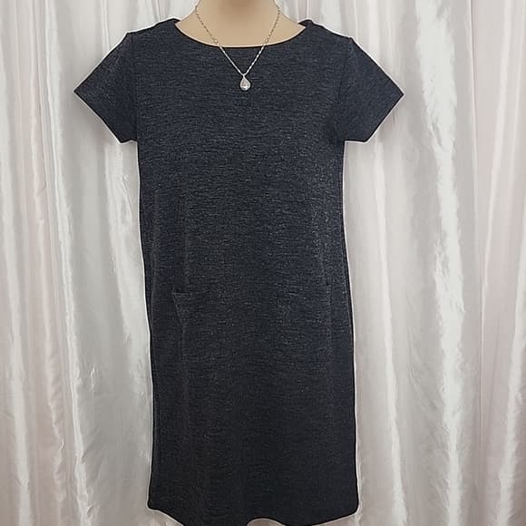72. Adrienne Vittadini Charcoal Mini Dress - Thumbnail 7