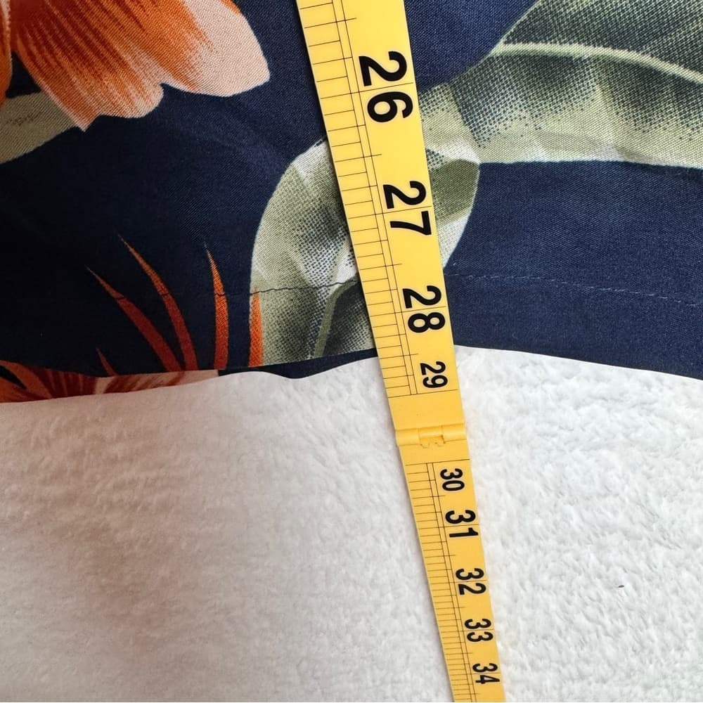 292. Ocean Blue Tropical Hawaiian Short Sleeve Button Up Shirt M - Thumbnail 8