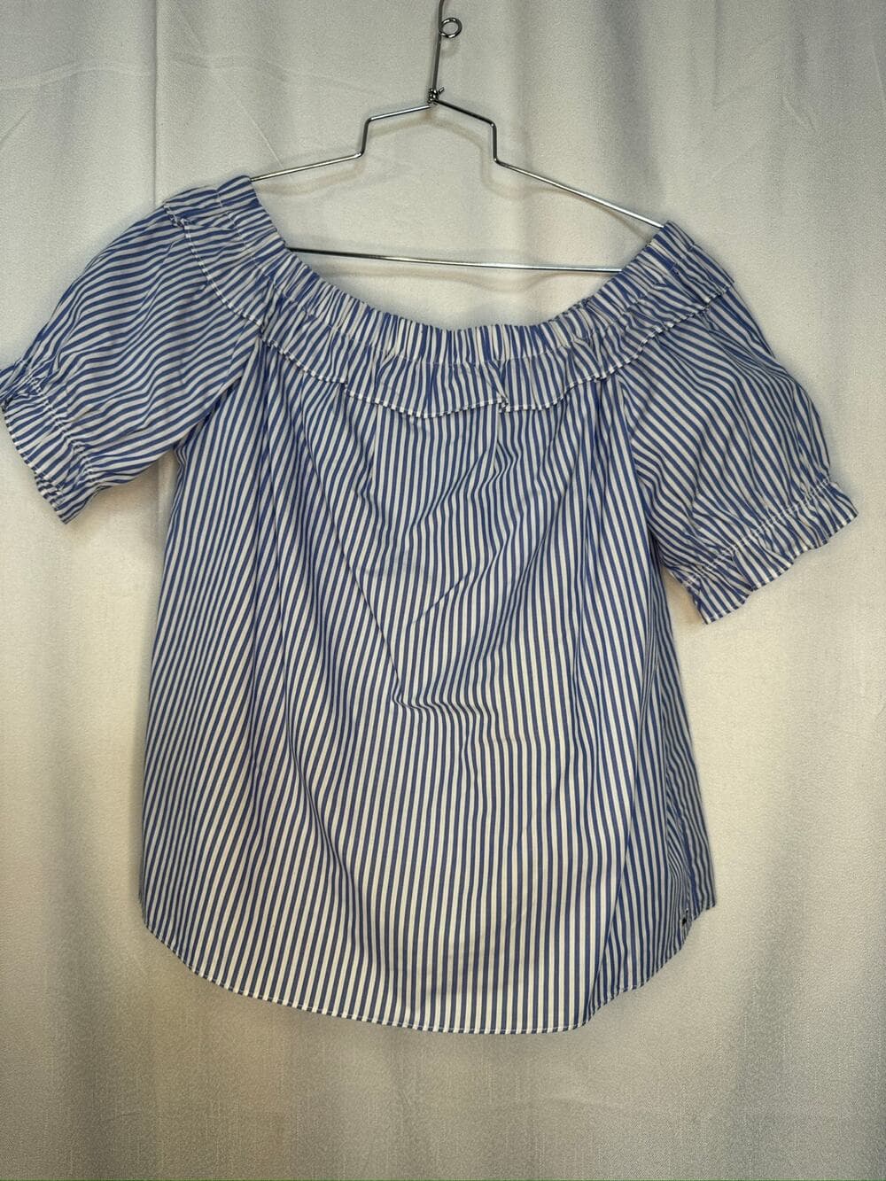 424. Vineyard Vines for Target Blue White Stripe Peasant Top Size M - Thumbnail 9