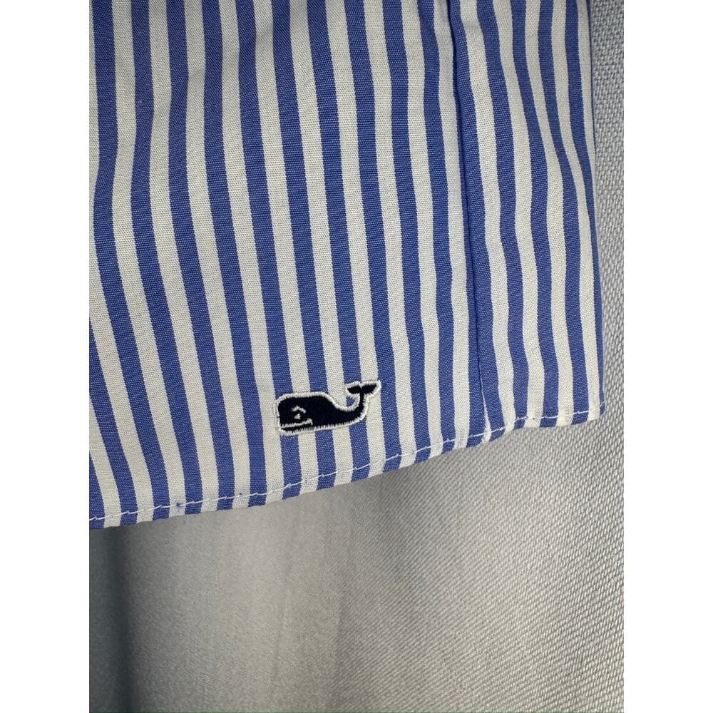 424. Vineyard Vines for Target Blue White Stripe Peasant Top Size M - Thumbnail 5