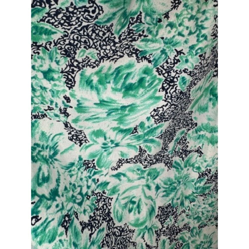 380. Pellini by Von Bramlett Vintage Floral Belted Dress Size L - Thumbnail 8