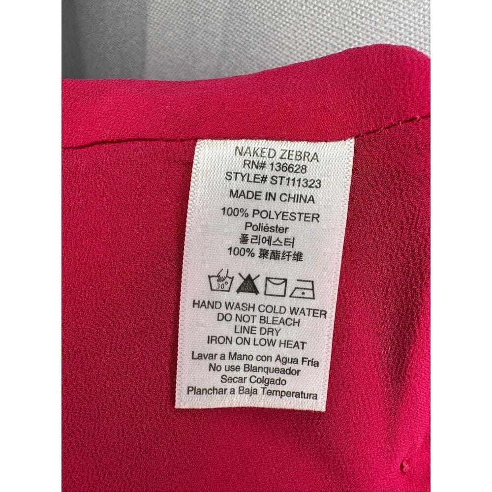 423. The Impeccable Pig Fuchsia Surplice Cross Back Tank Top Size S NWT - Thumbnail 3