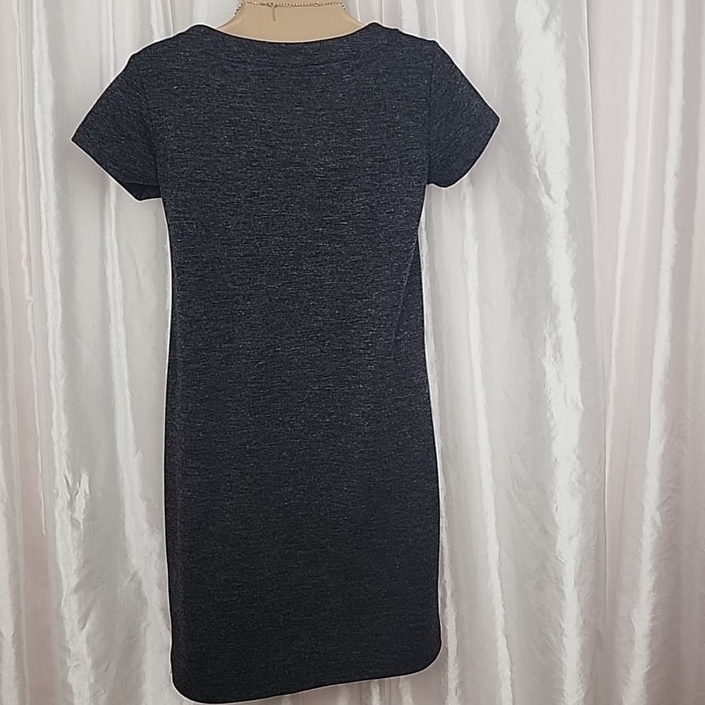 72. Adrienne Vittadini Charcoal Mini Dress - Thumbnail 4