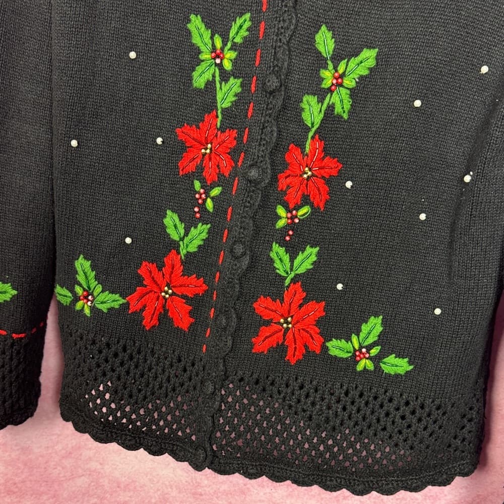276. Designers Originals Studio Joy embroidered cardigan L - Thumbnail 2