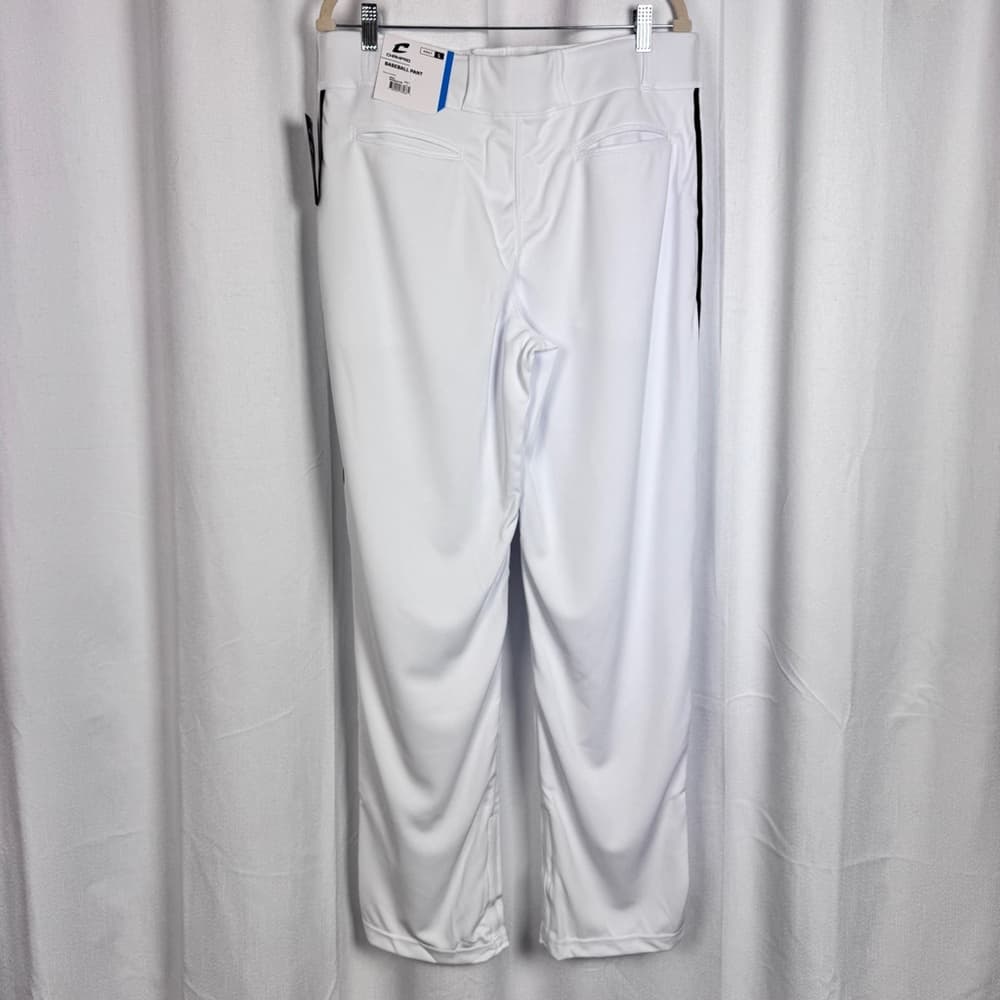 322. Champro Men's White Open Bottom Baseball Pants - Thumbnail 2