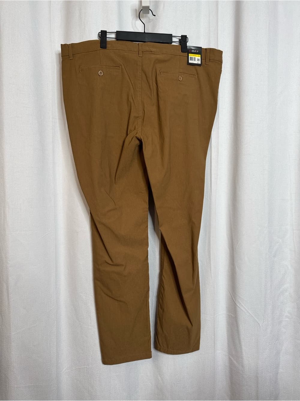344. Galaxy By Harvic Slim Chinos in Camel Brown - Thumbnail 3